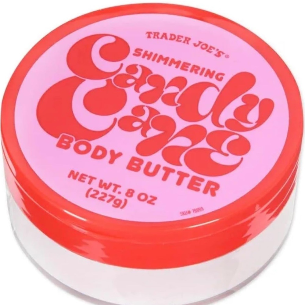 Sealed Trader Joe’s Candy Cane Shimmering Body Butter, 8oz